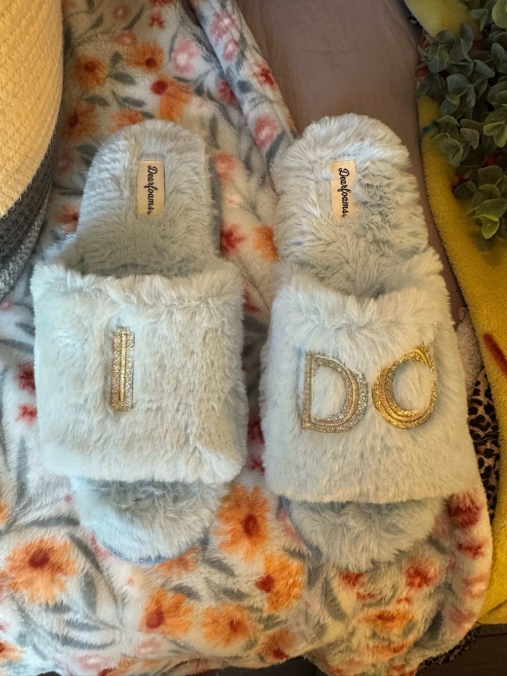 Bride bundle!! “I do” slippers, new “bride” socks and “bride” glasses!